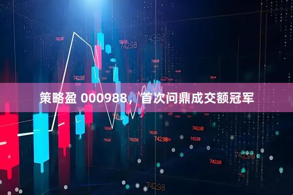策略盈 000988，首次问鼎成交额冠军