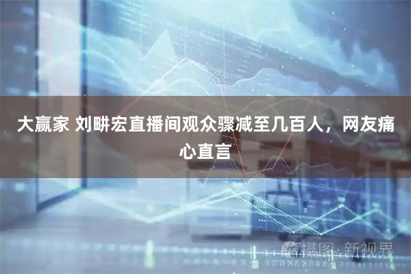 大赢家 刘畊宏直播间观众骤减至几百人，网友痛心直言