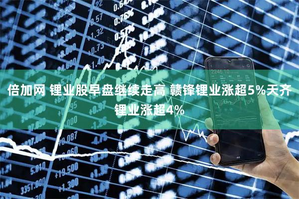 倍加网 锂业股早盘继续走高 赣锋锂业涨超5%天齐锂业涨超4%