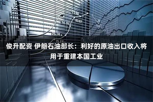 俊升配资 伊朗石油部长：利好的原油出口收入将用于重建本国工业