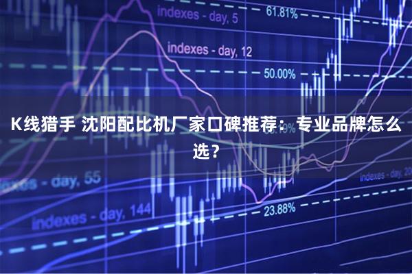 K线猎手 沈阳配比机厂家口碑推荐:专业品牌怎么选?