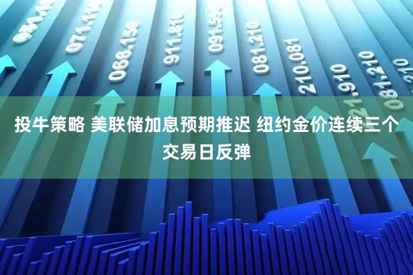 投牛策略 美联储加息预期推迟 纽约金价连续三个交易日反弹